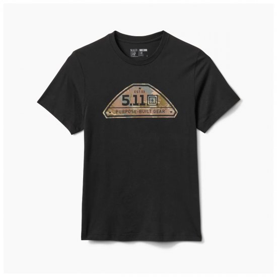 5.11 CAMO CREST S/S TEE Black