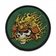 5.11 FLAMING SKULL PATCH Green