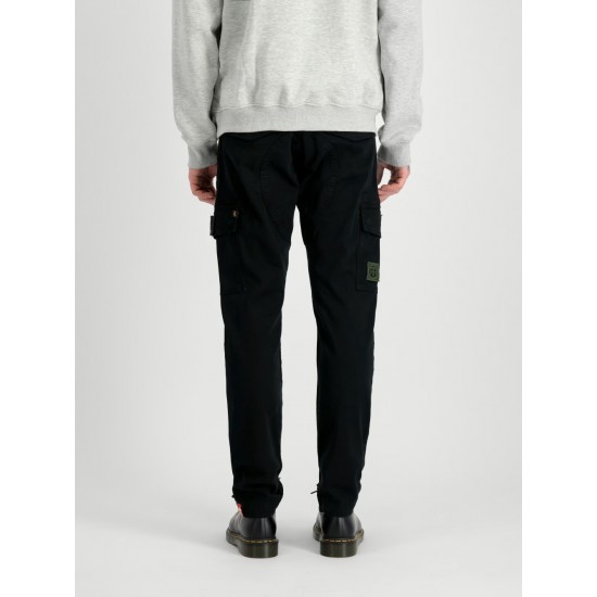 ALPHA IND. HLAČE PETROL PATCH PANT Black