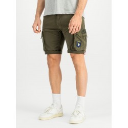 ALPHA IND. KRATKE HLAČE CREW SHORT PATCH Dark Olive 