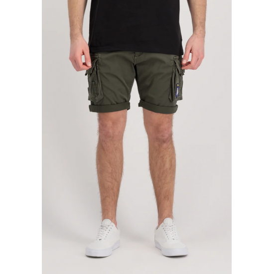 ALPHA IND. KRATKE HLAČE CREW SHORT PATCH Grey Black ALPHA IND. KRATKE HLAČE CREW SHORT PATCH Grey Black
