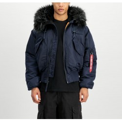 ALPHA IND. JAKNA 45P HOODED CUSTOM Ultra Navy