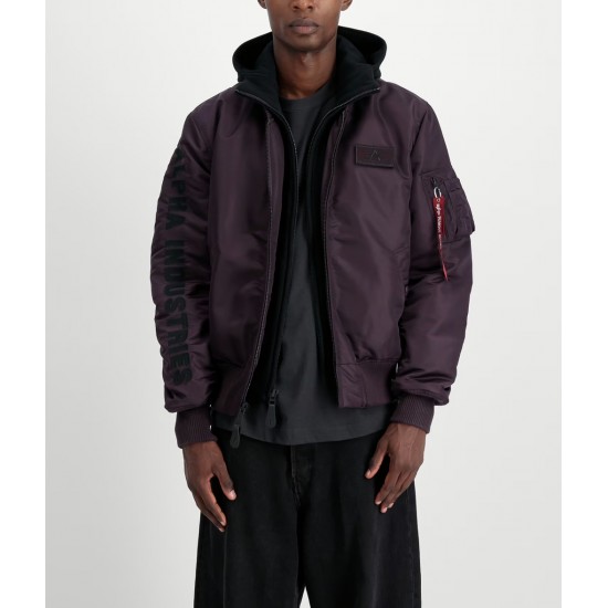 ALPHA IND. JAKNA MA-1 D-TEC SE Plum