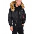 ALPHA IND. JAKNA 45P HOODED Black