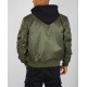 ALPHA IND. JAKNA MA-1 D-TEC Black Olive