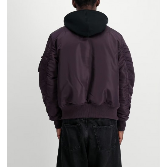 ALPHA IND. JAKNA MA-1 D-TEC SE Plum