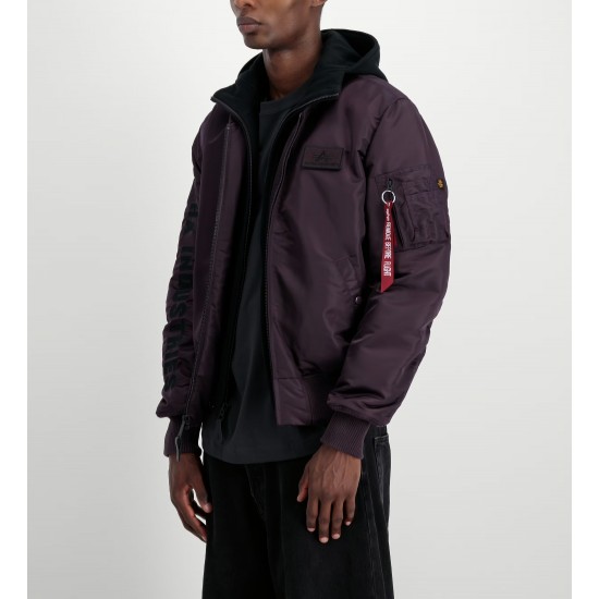 ALPHA IND. JAKNA MA-1 D-TEC SE Plum