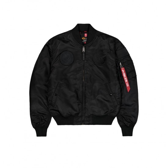 ALPHA IND. JAKNA MA-1 VF NASA All Black
