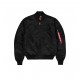ALPHA IND. JAKNA MA-1 VF NASA All Black