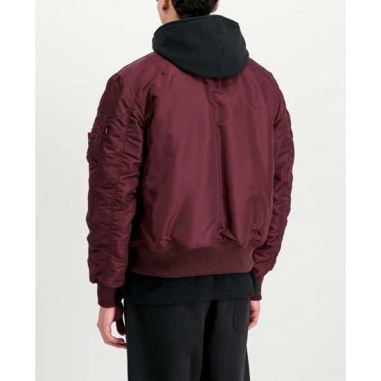 ALPHA IND. JAKNA MA-1 D-TEC SE Dark Cherry