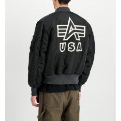 ALPHA IND. JAKNA MA-1 DISTRESSED Black