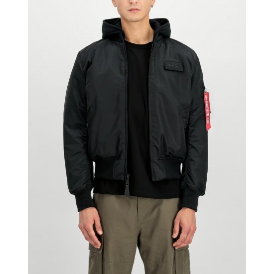 ALPHA IND. JAKNA MA-1 ZH BACK PRINT Black/Reflective