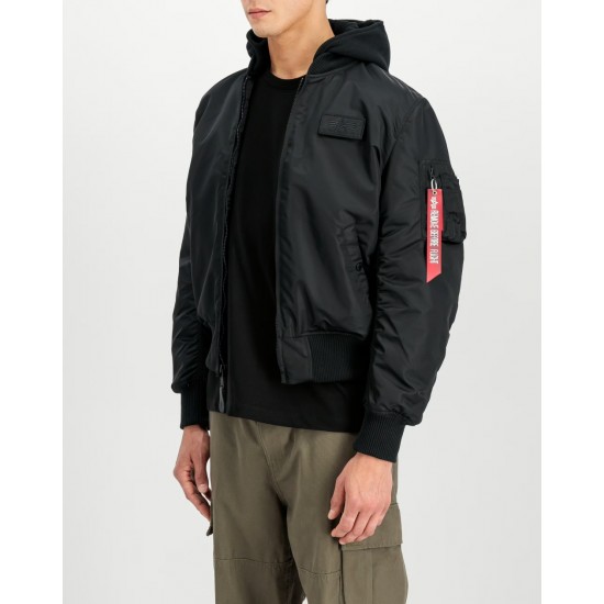 ALPHA IND. JAKNA MA-1 ZH BACK PRINT Black/Reflective