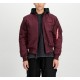 ALPHA IND. JAKNA MA-1 ZH BACK PRINT Dark Cherry ALPHA IND. JAKNA MA-1 ZH BACK PRINT Dark Cherry