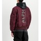 ALPHA IND. JAKNA MA-1 ZH BACK PRINT Dark Cherry ALPHA IND. JAKNA MA-1 ZH BACK PRINT Dark Cherry
