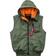 ALPHA IND. PRSLUK HOODED MA-1 Sage Green