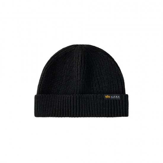 ALPHA IND. DOCKERS BEANIE Black