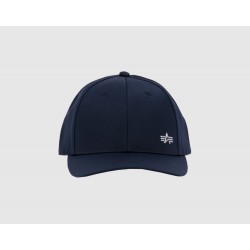 ALPHA IND. METAL LABEL CAP Rep. Blue/Chrome