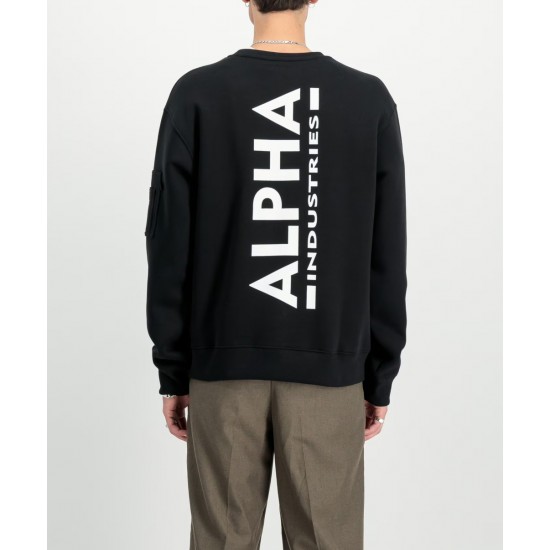 ALPHA IND. BACKPRINT SWEATSHIRT Black