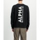 ALPHA IND. BACKPRINT SWEATSHIRT Black