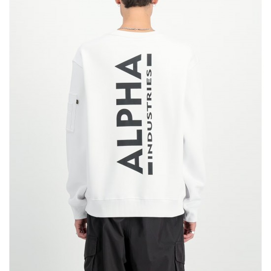 ALPHA IND. BACKPRINT SWEATSHIRT White