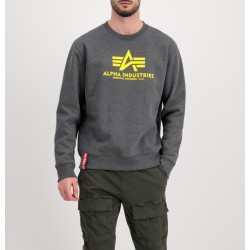 ALPHA IND. BASIC SWEATER Charcoal Heather