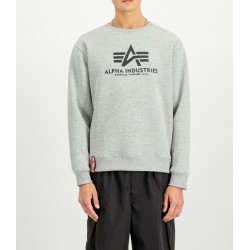 ALPHA IND. BASIC SWEATER Grey Heather