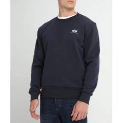 ALPHA IND. BASIC SWEATER SMALL LOGO Rep. Blue