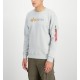 ALPHA IND. LABEL SWEATER Pastel Grey
