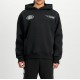 ALPHA IND. WORLD LOGO METALLIC BACKPRINT HOODY Black