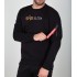 ALPHA IND. LABEL SWEATER Black