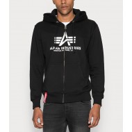 ALPHA IND. BASIC ZIP HOODY Black