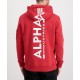 ALPHA IND. BACKPRINT HOODY Speed Red