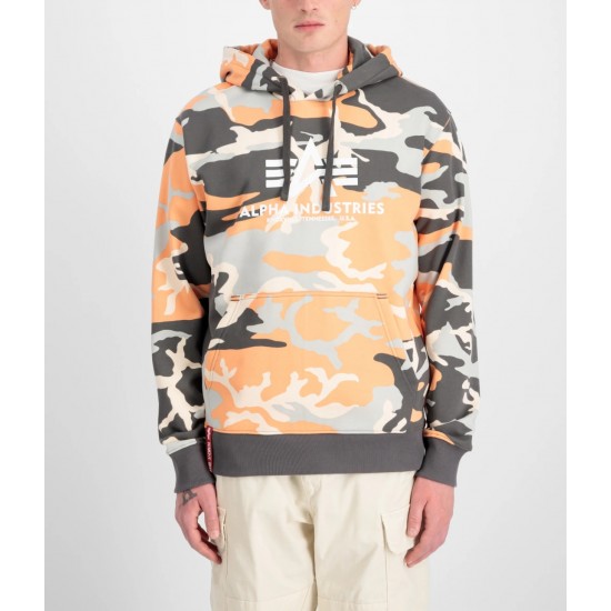 ALPHA IND. BASIC HOODY Camo Orange Grey Camo ALPHA IND. BASIC HOODY Camo Orange Grey Camo