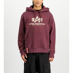 ALPHA IND. BASIC HOODY Dark Cherry