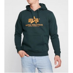 ALPHA IND. BASIC HOODY Dark Petrol