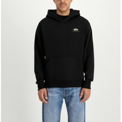 ALPHA IND. BASIC HOODY SMALL LOGO TPU Black/Shiny Gold