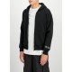 ALPHA IND. LABEL BACK PRINT ZIP HOODY Black