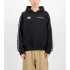 ALPHA IND. LOGO TRACK TAPE HOODY Black