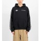 ALPHA IND. LOGO TRACK TAPE HOODY Black