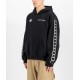 ALPHA IND. LOGO TRACK TAPE HOODY Black