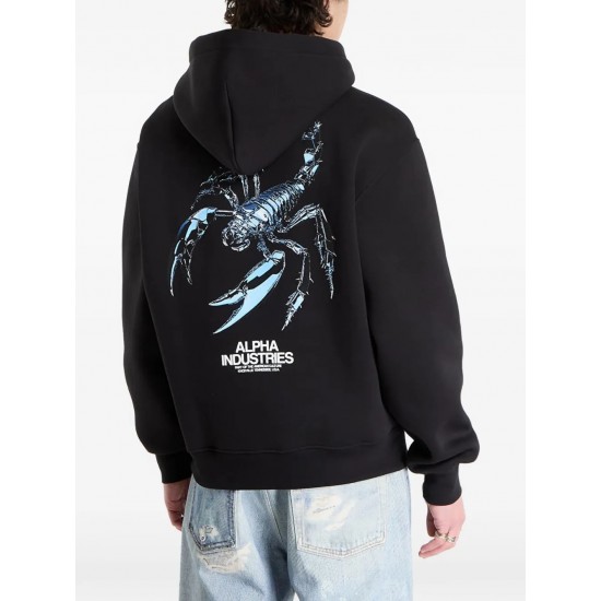 ALPHA IND. SCORPION CYBORG HOODY Black