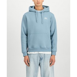 ALPHA IND. BASIC HOODY SMALL LOGO Grey Blue