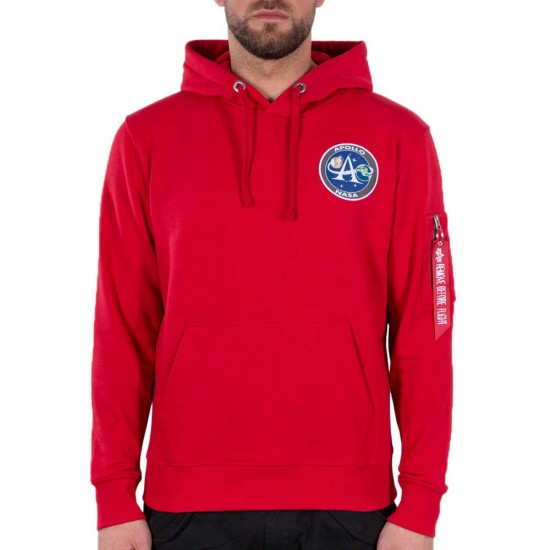 ALPHA IND. APOLLO MISSION HOODY Speed Red