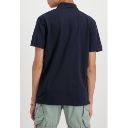 ALPHA IND. BASIC POLO SMALL LOGO Rep. Blue