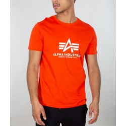 ALPHA IND. BASIC T-SHIRT Boost Orange