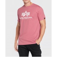 ALPHA IND. BASIC T-SHIRT Coral Red