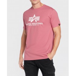 ALPHA IND. BASIC T-SHIRT Coral Red