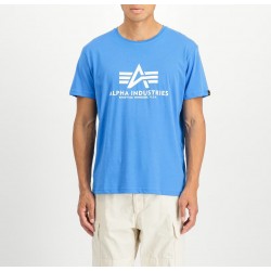 ALPHA IND. BASIC T-SHIRT Mediteranian Blue