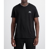 ALPHA IND. BASIC T-SHIRT SMALL LOGO Black
